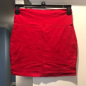 Red skirt